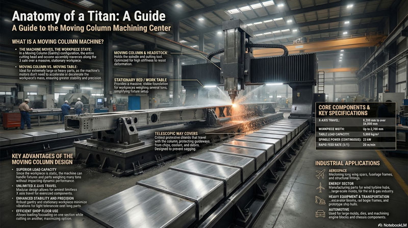 Key Design Considerations for Telescopic Covers in Moving Column Gantry Machining Centers